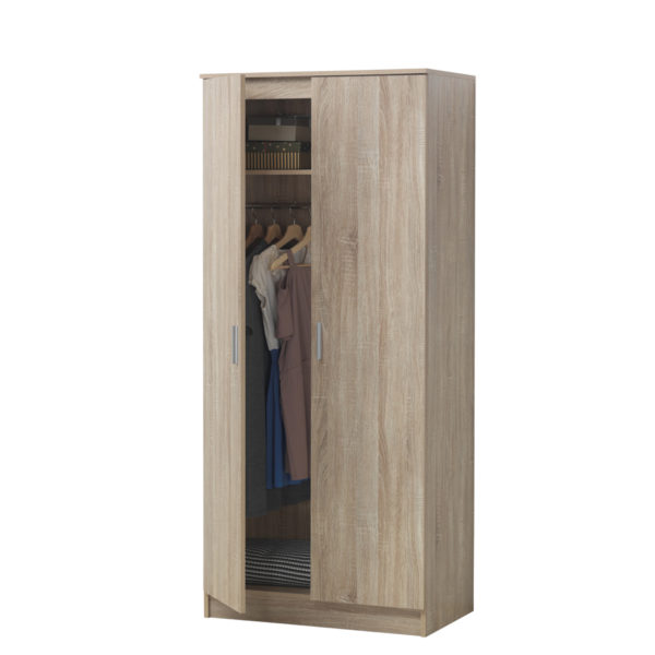 Shevington 2 Door Wardrobe | Sonoma Oak | Self Assembly