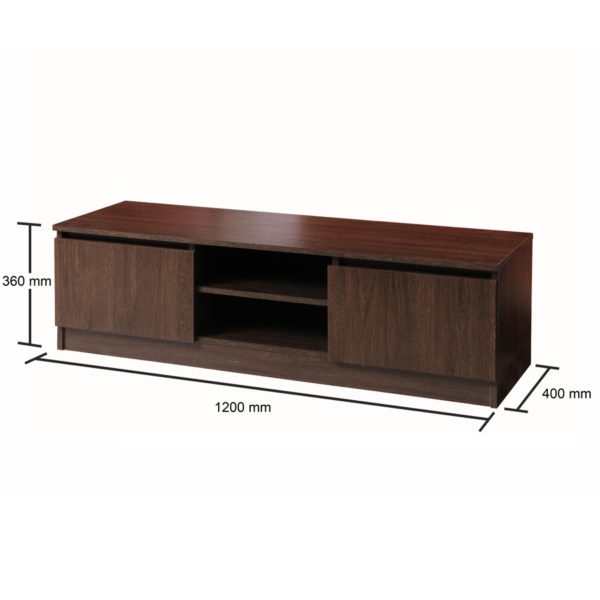 Colbrook Oak 120cm TV Cabinet | Dark Oak | Self Assembly