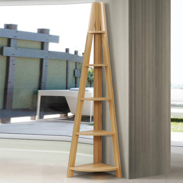 Orrell Corner Ladder Bookcase | Oak | Self Assembly