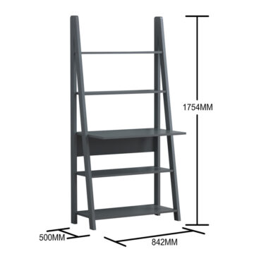 Orrell Dark Grey Ladder Desk