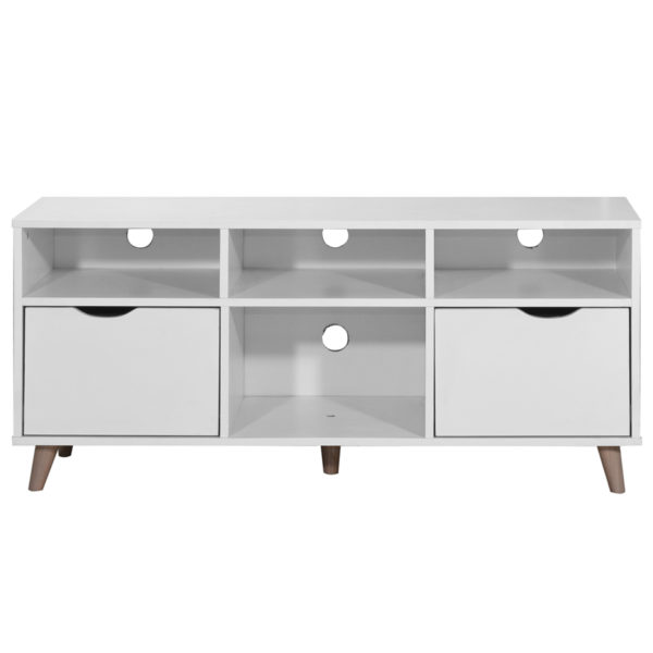Pemberton TV Cabinet with 2 Drawers | White | Self Assembly
