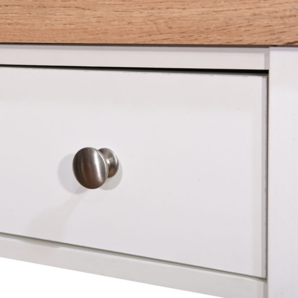 Glastonbury Dressing Table with 3 Drawers | White | Self Assembly