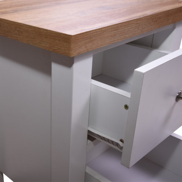 Glastonbury Nightstand with 2 Drawers |  White | Bedside Table | Self Assembly