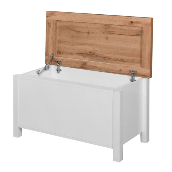 Glastonbury Blanket Box | White | Self Assembly