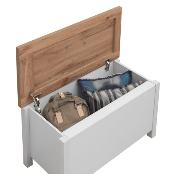 Glastonbury Blanket Box | White | Self Assembly
