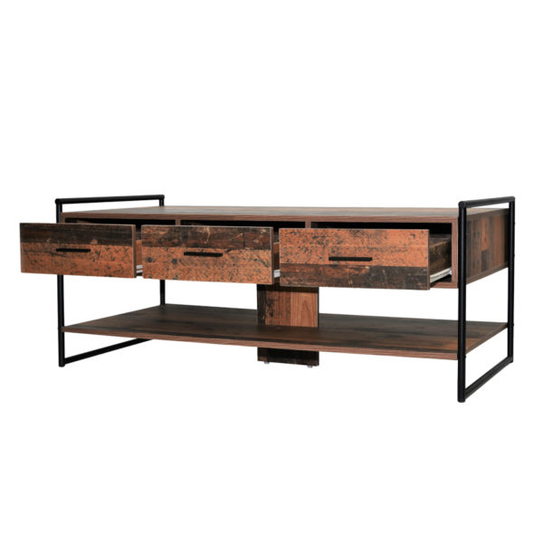 Ashford Coffee Table with 3 Drawers | Oak | Self Assembly