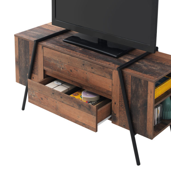 Ashford TV Cabinet with 2 Drawers | Oak | Self Assembly
