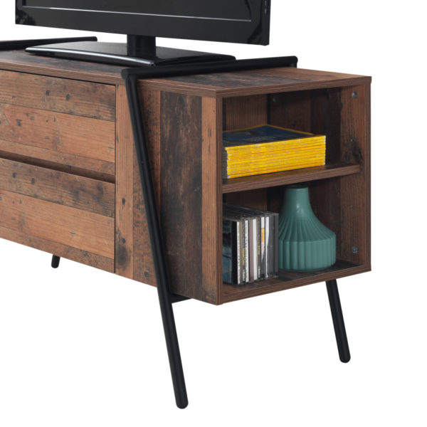 Ashford TV Cabinet with 2 Drawers | Oak | Self Assembly