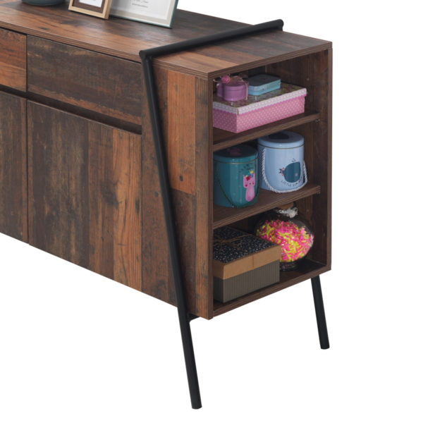 Ashford Sideboard with 2 Doors & 2 Drawers | Oak | Self Assembly