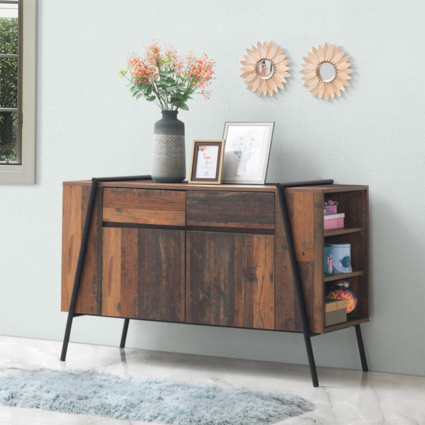 Ashford Sideboard with 2 Doors & 2 Drawers | Oak | Self Assembly