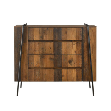 Ashford 4 Drawer Chest | Oak Finish