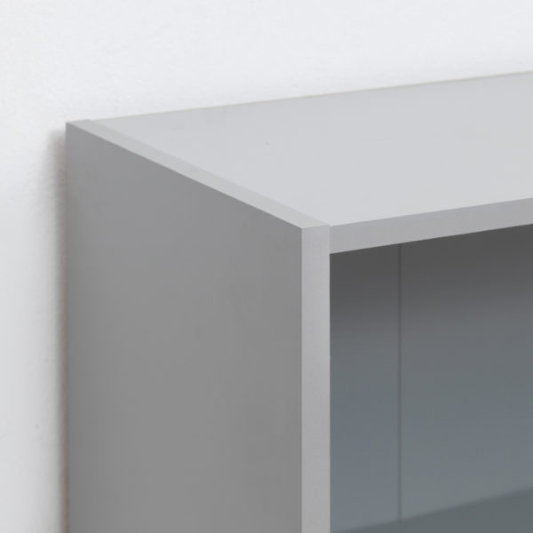 Colbrook Grey Low Wide Bookcase | Grey | Self Assembly