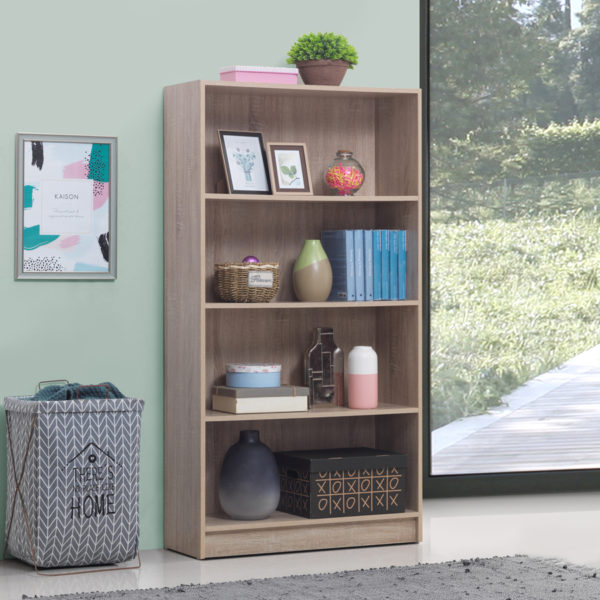 Colbrook Oak Tall Bookcase | Oak | Self Assembly