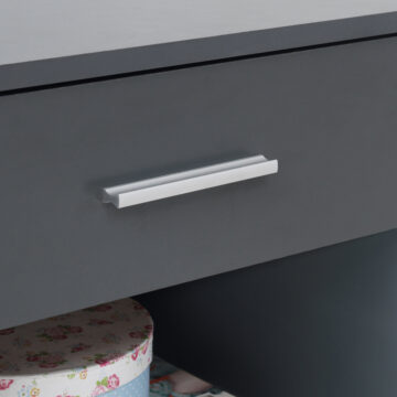 Shevington Dark Grey 1 Drawer Nightstand