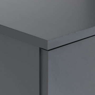 Shevington Dark Grey 1 Drawer Nightstand