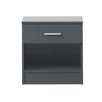 Shevington Dark Grey 1 Drawer Nightstand