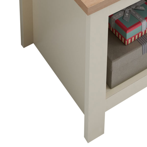 Leigh Cream Lamp Side Table | Cream | Self Assembly | Clearance