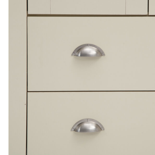 Cream Drawers White Leigh Cream Chest of 7 Drawers | Cream | Oak World
