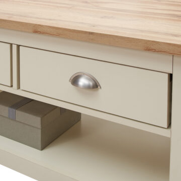 Leigh Cream 2 Drawer Coffee Table | Cream