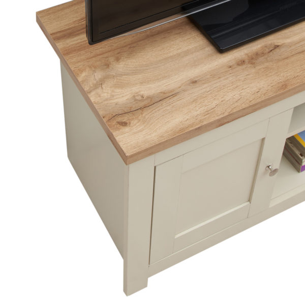 Leigh Cream TV Unit 2 DoorsÂ 1 Shelf | Cream | Self Assembly
