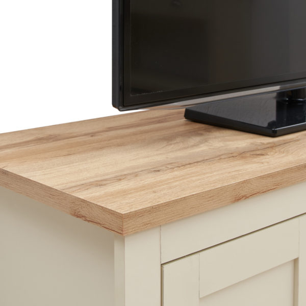 Leigh Cream TV Unit 2 DoorsÂ 1 Shelf | Cream | Self Assembly