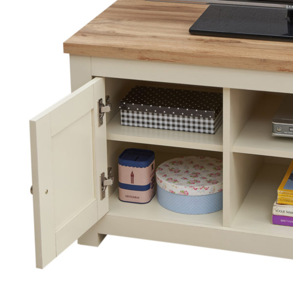 Leigh Cream TV Unit 2 DoorsÂ 1 Shelf | Cream | Self Assembly