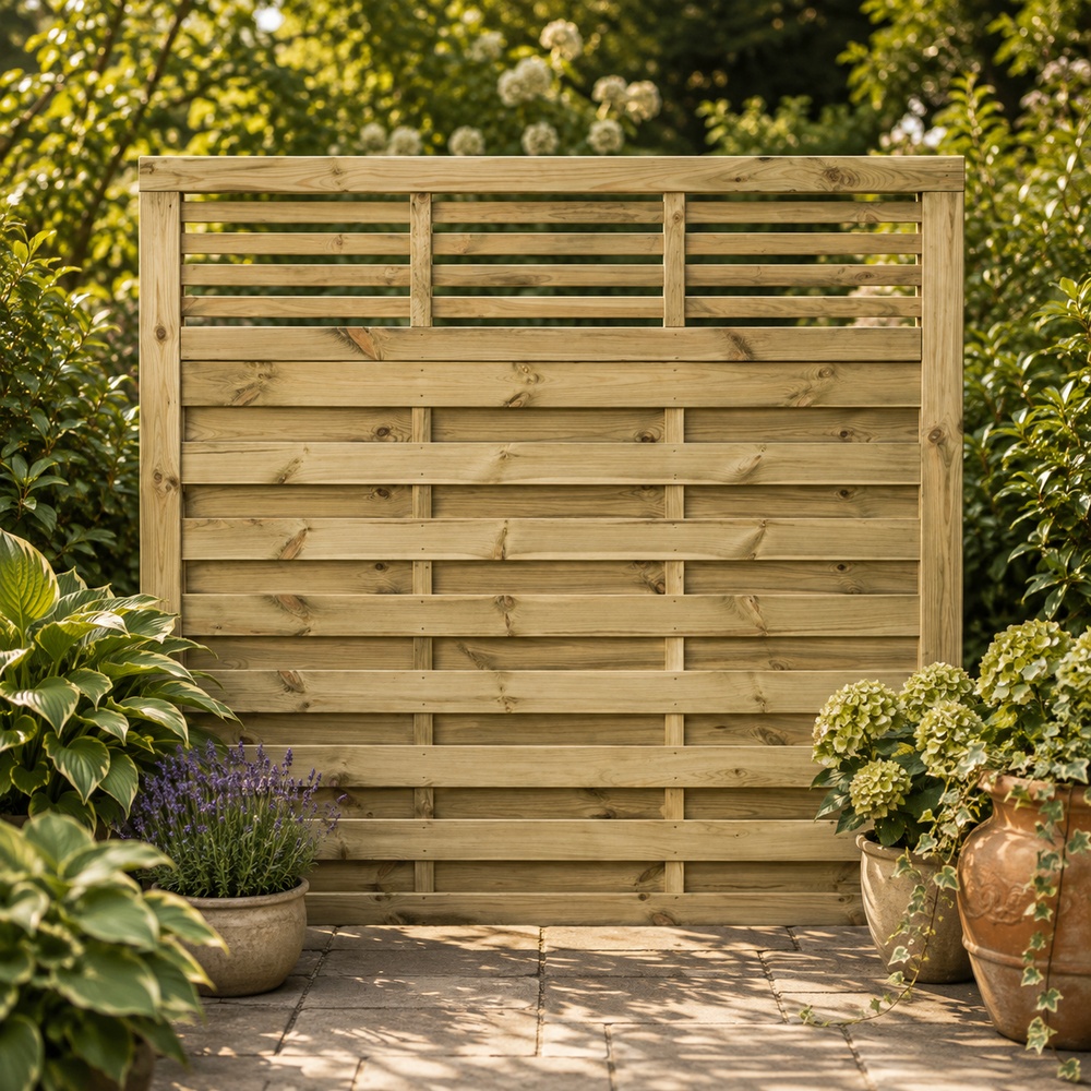 Oakworld Alfresco 6x6 Langham Screen | Natural Timber