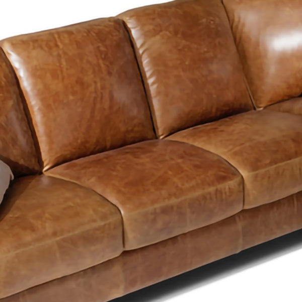 Portofino Extra Large Italian Leather Corner Sofa | Old Ranch Brown