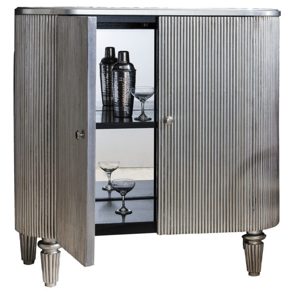 Winston Drinks Cabinet | Silver