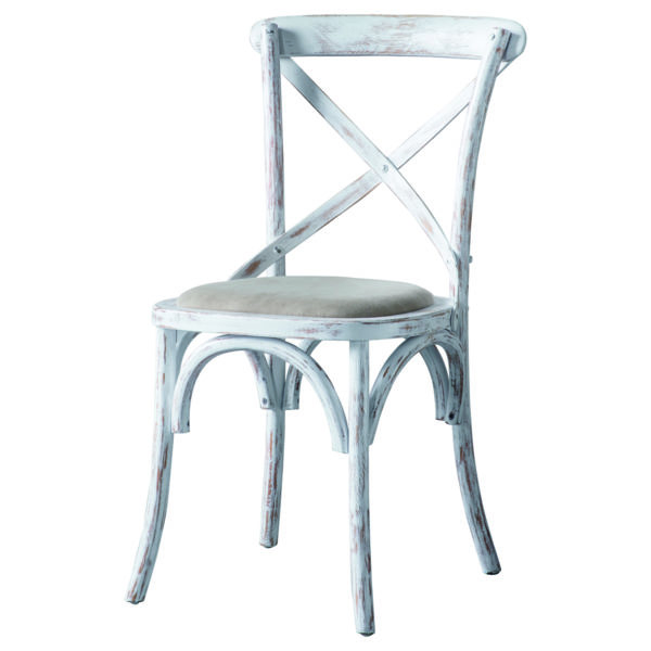 Cafe Pair of Dining Chairs | White