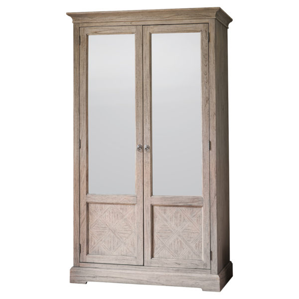 Gaulle Ash 2 Mirror Door Wardrobe