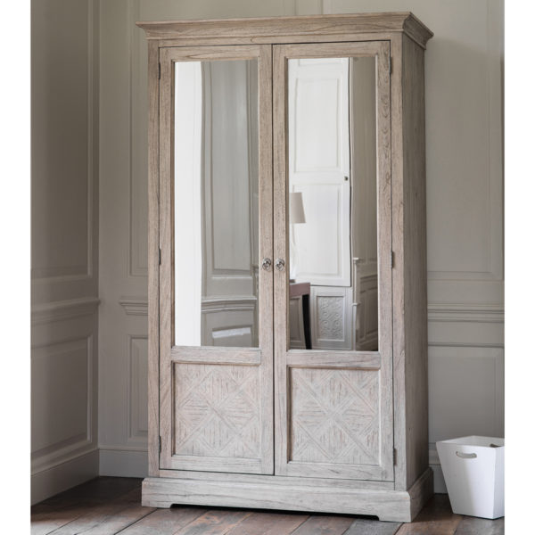 Gaulle Ash 2 Mirror Door Wardrobe