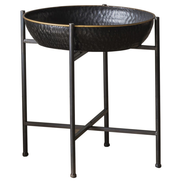 Home Accessories Side Table | Black | Gold