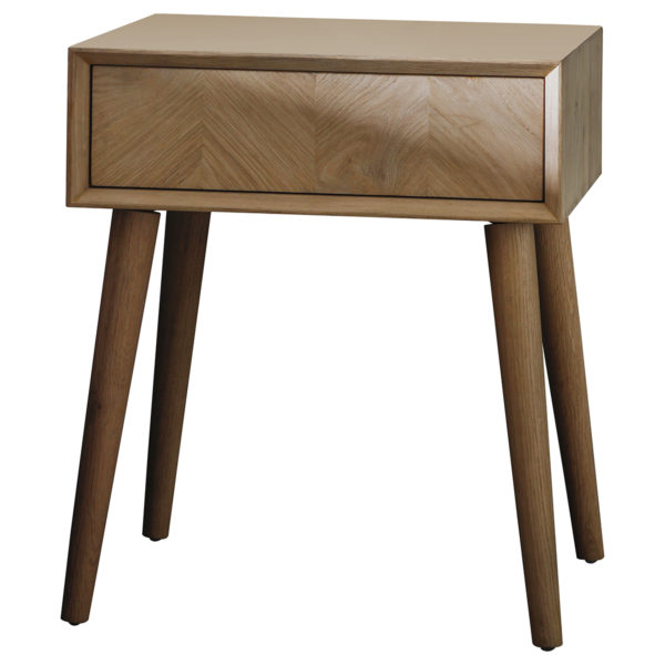 Nuxvar 1 Drawer Side Table | Oak