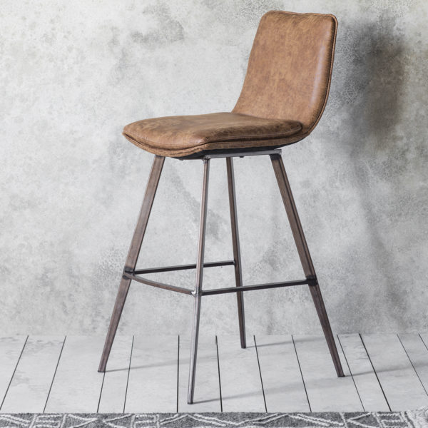 Rico Pair of Bar Stool | Brown