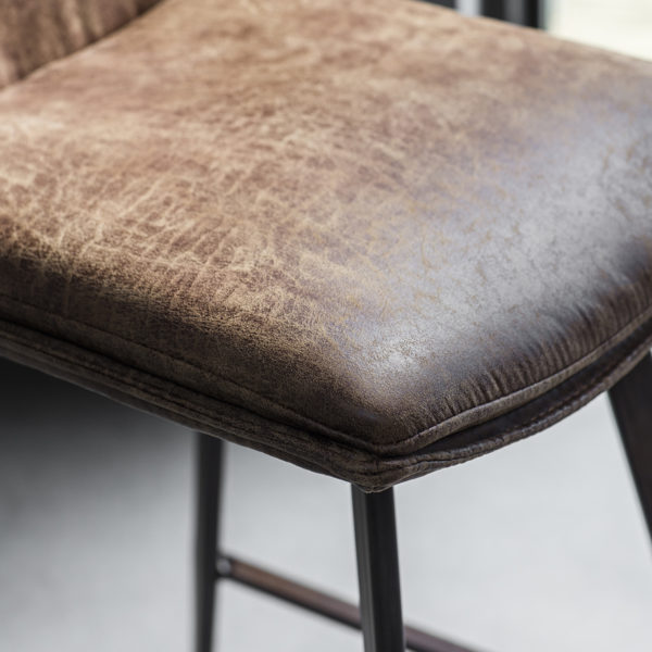 Rico Pair of Bar Stool | Brown
