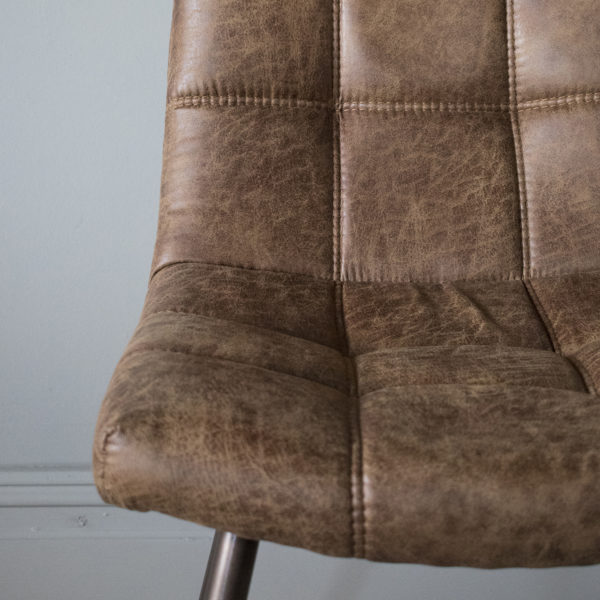 Charles Pair of Dining Chairs | Brown