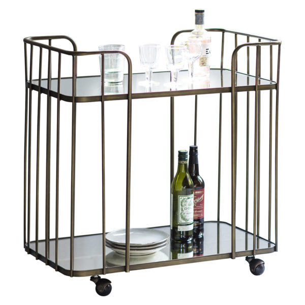 Nappa Drinks Trolley | Bronze