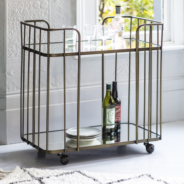 Nappa Drinks Trolley | Bronze