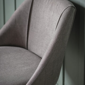 Elsie Pair of Slate Grey Dining Chairs
