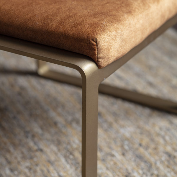 Yellow Barthez Footstool Ochre
