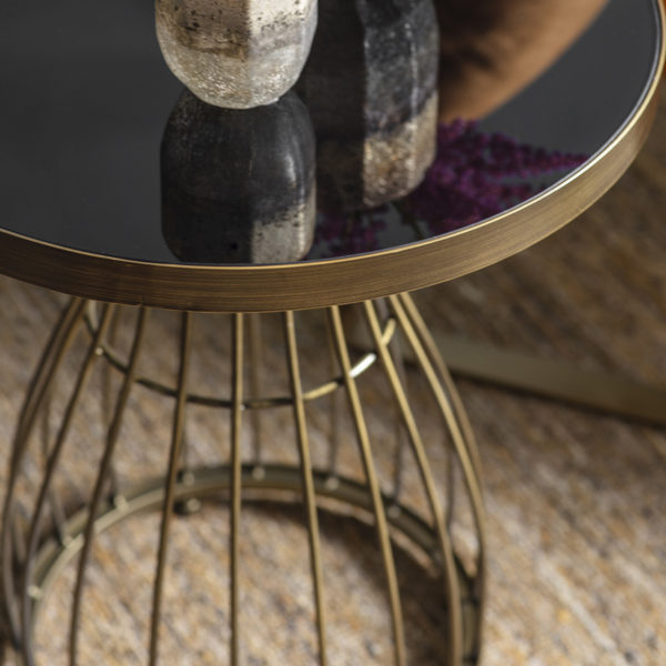 Saffron Side Table | Bronze