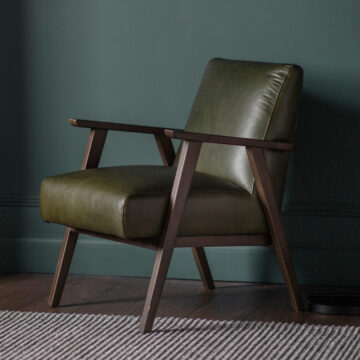 Highland Accent Chair | Heritage Green Leather