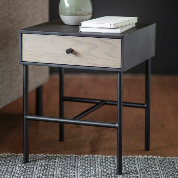 Aran 1 Drawer Bedside Table