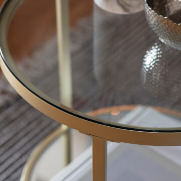 Kilead Side Table | Champagne