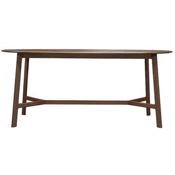 Zeffari Walnut Oval Dining Table