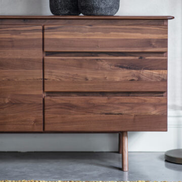 Zeffari Walnut 2 Door 3 Drawer Sideboard