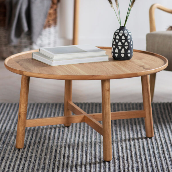 Buckingham Round Coffee Table | Oak
