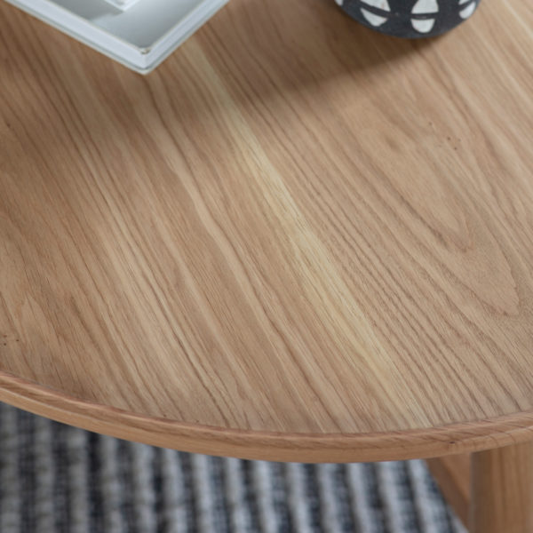 Buckingham Round Coffee Table | Oak