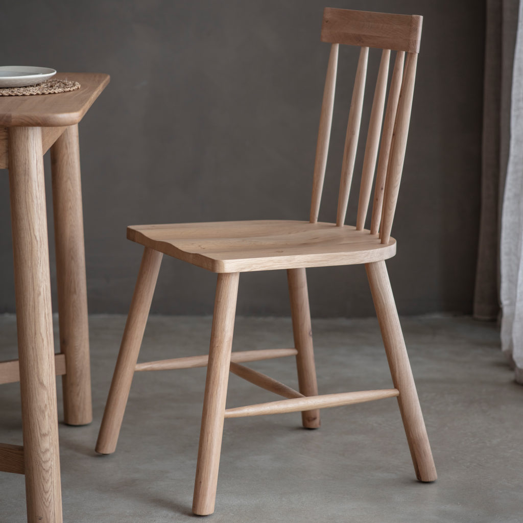 Buckingham Pair of Dining Chairs | Oak | Clearance | Oak World